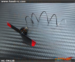 Hawk Creation 12000KV Brusless Tail Motor(7mm Mounting) Black For mCP X